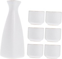 1set Vintage Ceramic Sake Cup Elegant Design Japanese Style Sake Serving for Tea Parties and Home Decor