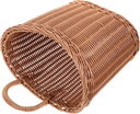 HEALLILY Wall Hanging Basket Woven Storage Basket for Kitchen for Ginger Garlic Vegetables No-drill Wall-mounted Design Rustic Material Present for Home Decor