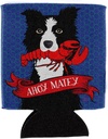 Caroline's Treasures VHA3011CC Ahoy Matey Nautical Border Collie Can or Bottle Hugger Cooler Washable Drink Sleeve Collapsible Beverage Insulated Holder, Can Hugger, Multicolor