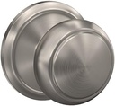 Schlage Custom FC21 AND 619 ALD Andover Knob with Alden Trim Hall-Closet and Bed-Bath Lock, Satin Nickel