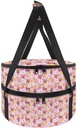 Insulated Casserole Carrier, Cow Design Home Double Casserole Insulated Travel Carry Bag Round Insulated Thermal Pie Carrier Slow Cooker Bag for Trip