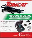 Tomcat Rodent Station, Includes 1 Rodent Station with 4 Bait Securing Rods and 1 Security Key - Fits Rat or Mouse Sized Traps (Baits & Traps Sold Separately) - Use Indoors or Outdoors