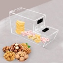 Acrylic Candy Dispenser, 4.5L Clear Stackable Foods Storage Box Dispenser, Desktop Candy Dispenser, Square Candy Storage Box, Candy Display Rack for Wedding Bridal Shower Use