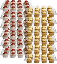 Hedume 12 Pack Cupcake Carrier, 12 Counts Stackable Cupcake Boxes, Clear Cupcake Container with Detachable Lid for Cupcakes, Muffin, BPA-free