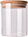 Sealed Glass Storage Jar with Bamboo Lid Food Canister for Loose Tea Coffee Beans and Grain Storage Elegant Glass Container for Kitchen Organization