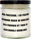 Word Processor Gifts for Friends, Word Processor. I Do Precious Guesswork Based on, Epic Word Processor Candle, from Colleagues, Personalized Word Processor Gift, Unique Word Processor Gift, Word