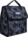 Wildkin Kids Insulated Lunch Bag – Reusable, Ideal for Hot/Cold Snacks, School & Travel - Black Camo