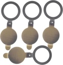 NUOBESTY 4pcs Copper Peephole Cover Door Viewer Privacy Easy to Install -Peeping for Apartments Convenient Observation Accessory
