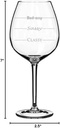 Wine Glass Goblet Funny Mood Fill Lines Classy Sassy Bad-Assy (20 oz Jumbo)