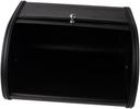 PRETYZOOM 1Pc Black Bread Box Practical Food Storage Container for Homemade Bread Snacks Fruits and Kitchenware Multi Functional Retro Design for Organizing Daily Necessities