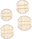 TIDTALEO 4pcs Bamboo Steamer Rack Set Eco-friendly Food Steamer Racks for Cooking Sturdy and Moisture-resistant for Steaming Fish Vegetables Eggs and More