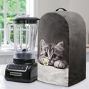 Cat Daisy Print Kitchen Blender Dust Cover with Adjustable Drawstring Universal Fit for Coffee Maker Juicer Machine Small kitchen Counter Appliance Decorative Accessories