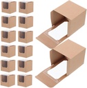 Zerodeko 40Pcs Window Cupcake Boxes for Individual Desserts Cake Containers for Weddings Parties and Bakeries Easy Assembly Versatile for Muffins and Treats