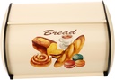 Happyyami Chic Decorative Bread Box for Kitchen Countertop Vintage French Style Food Storage Container with Airtight Lid for Home and Bakery Bread Organization