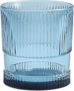 Fortessa NoHo Collection Set of 4 Cocktail Glass, Double Old Fashioned, 9.85 Ounce, Blue