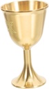 Alipis Brass Pentagram Goblet Elegant Wine Chalice for Rituals Communion Altar Cup for Medieval Decor Wiccan Ceremonies