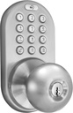 MiLocks DKK-02SN Indoor Electronic Touchpad Keyless Entry Door Lock, Satin Nickel