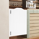 Cafe Saloon Interior Door, 1.38" Thick Finished Pine Wood Door Includes Hinges for Bar Kitchen Shop Pub Saloon Swinging Automatic Closing Half Waist Door, 24"×35.8" (Type A)